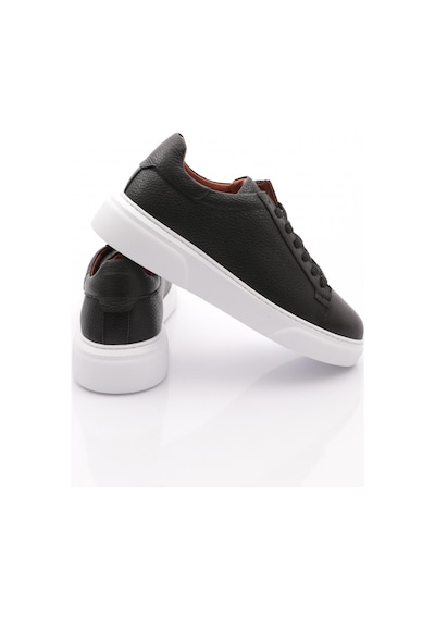 Dgn Leo Erkek Sneakers Ayakkabi Siyah Floater Beyaz