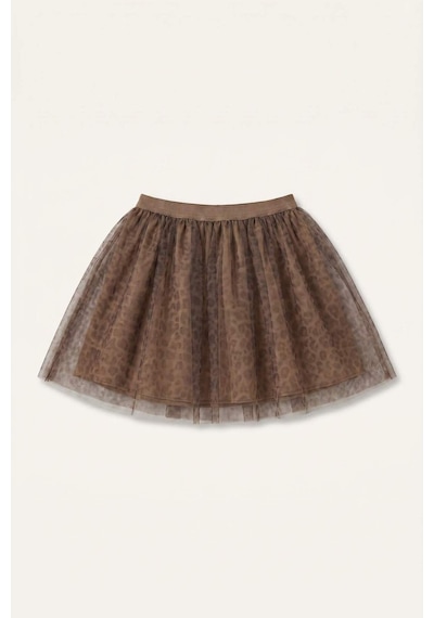 Defacto Leopar Desenli Tül Kahverengi Mini Etek Kız Bebek I1498a526aubn256 Kahve-bn256