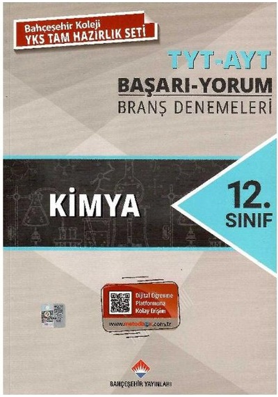 Bahçeşehir Yayınları 12. Sınıf Tyt - Ayt Kimya Başarı - Yorum Branş Denemeleri