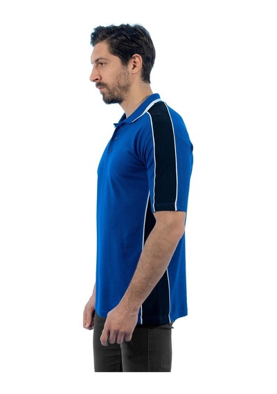 Şensel, Polo Yaka Tişört, Saks-Siyah -136E2241- Tshirt, T-Shirt