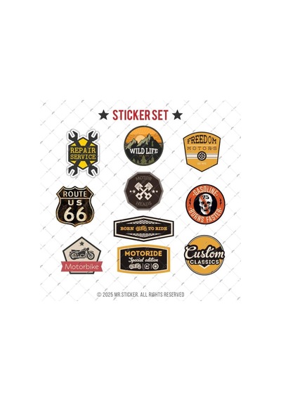 Bdls37 Küçük Boy 10lu Sticker Seti