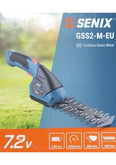 Senix GSS2-M-EU Çit ve Kenar Kesme Makinası Şarjlı Li-ion 7.2V 1.