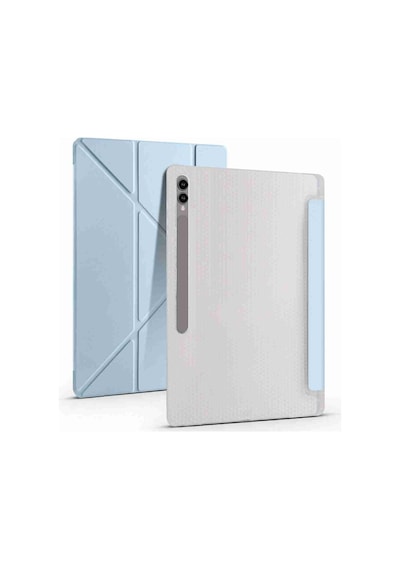Galaxy Uyumlu Tab S10 Ultra Uyumlu 14.6 İnç Kalem Bölmeli Standlı Tri Folding Tablet Kılıfı Kapaklı Kılıf