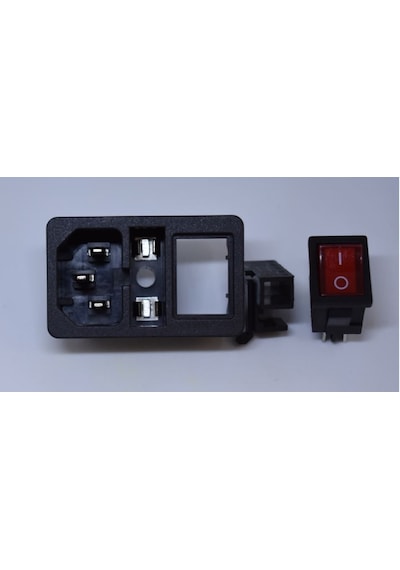 On/Off Switch Tırnaklı 250 Volt 10A Soketli ve Sigortalı