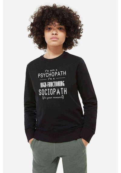 Tshirthane Sherlock High Functioning Sociopath Baskılı Unisex Çocuk Sweat (534642401) Siyah