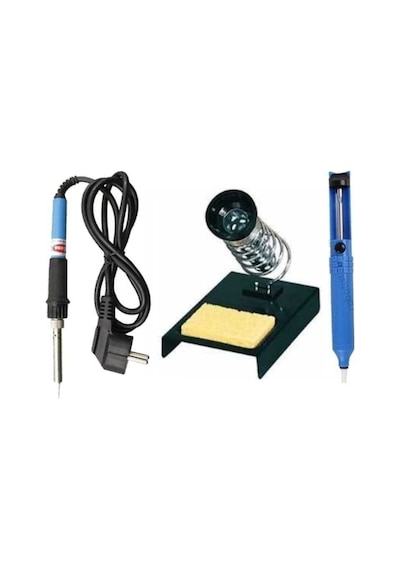 60w Kalem Havya Lehim Makinesi Tamir Seti Kalemi 60w Kalem Havya+lehim Pompası +havya Standı