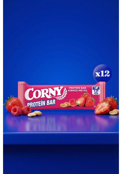 Corny Protein Bar Kırmızı Meyve 45gr X 12 Adet