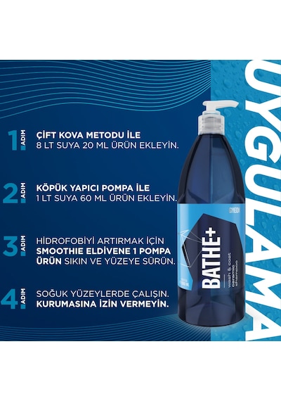 Gyeon Q²m Bathe+ Plus Seramik Bazlı Ph Nötr Cilalı Oto Şampuanı 1