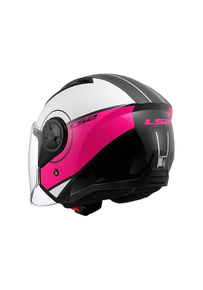 Ls2 Airflow Cover Açık Motosiklet Kaskı Beyaz - Pembe
