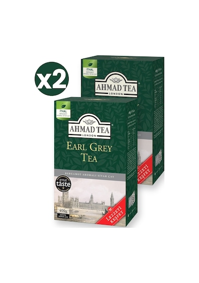Ahmad Tea Earl Grey 400 G Dökme Çay 2'li Ekonomik Paket Toplam 800 Gram Dökme Çay