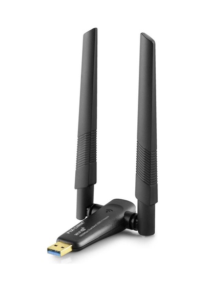 Usb Wıfı Adaptor 2.4ghz&5ghz Aıc8832bu Ax1800 Wifi6 1200mbps Siyah Uax06