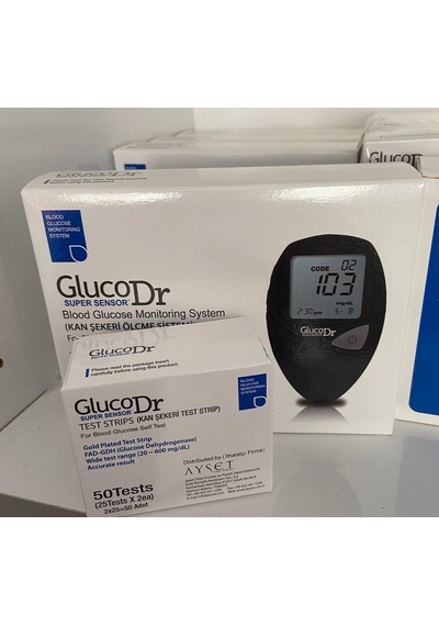 Gluco Dr Şeker Ölçme Cihazı + 50 Adet Super Sensor Strip