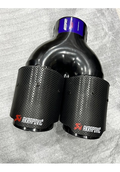 Akrapoviç Yerli 76 Mm Egzoz Ucu Çiftli Eşit