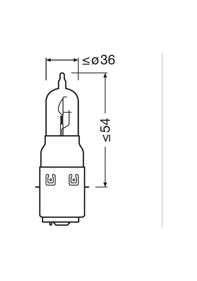 Osram Ampul 12v S2 35/35w 64327-01b