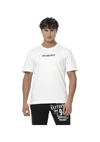 Ct787 Büyük Sırt Marka Baskılı Erkek T-shirt 001