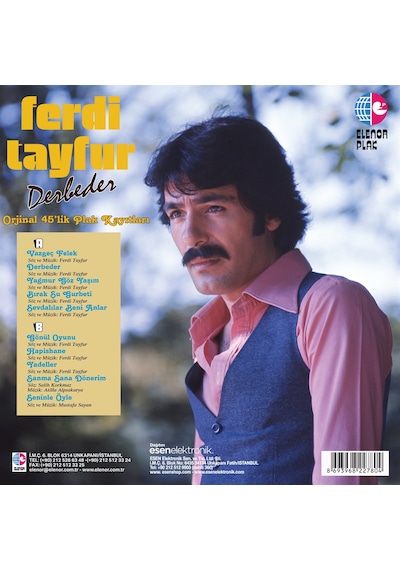 Ferdi Tayfur - Derbeder / Orijinal 45'lik Plak Kayıtları (Renkli Plak)