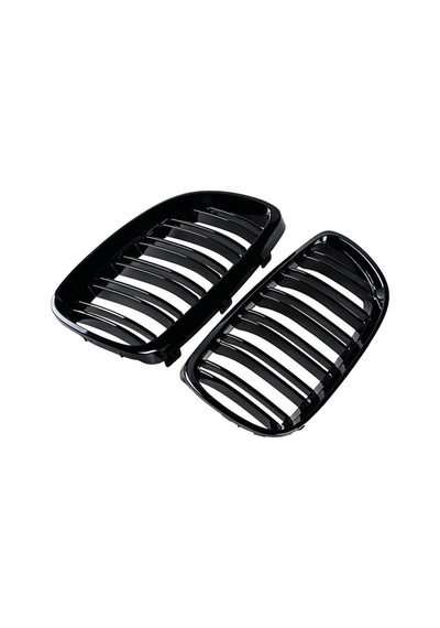 Bmw E92 2006 2009 M3 Böbrek Çift Çizgi Panjur Piano Black