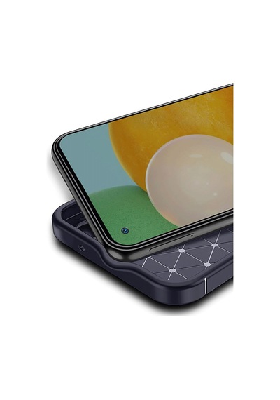 Redmi Note 14 Pro 4g Kılıf Auto Focus Karbon Kapak - Lacivert Bz8683140839697