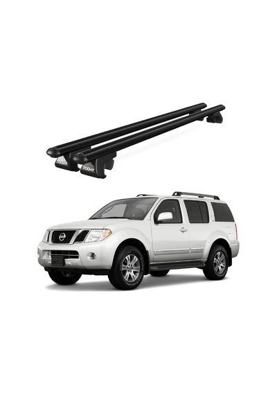 Venüs Nissan Pathfinder R51 2004-2012 Uyumlu Siyah Ara Atkı Port Bagaj Tavan Barı