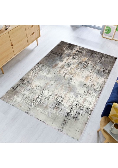 Eliana Home Baskılı, Yıkanabilir Kaymaz Taban Salon Halısı Lna0378 Kahverengi