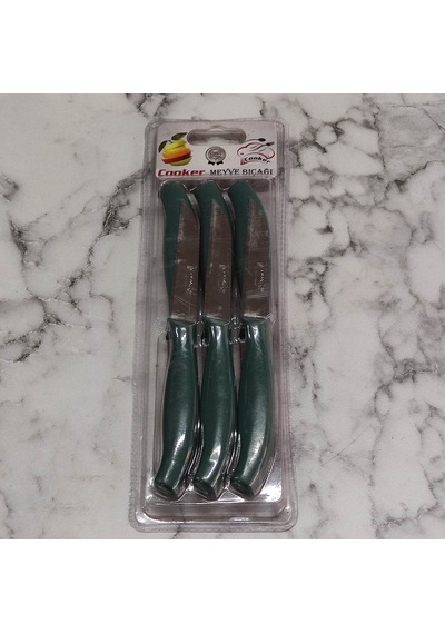 Meyve Bıçağı 6lı Cooker Yeşil