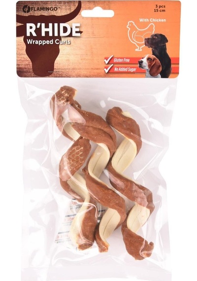 Flamingo R'hide Ördekli Glutensiz Tavuklu Köpek Ödül Maması 15 Cm
