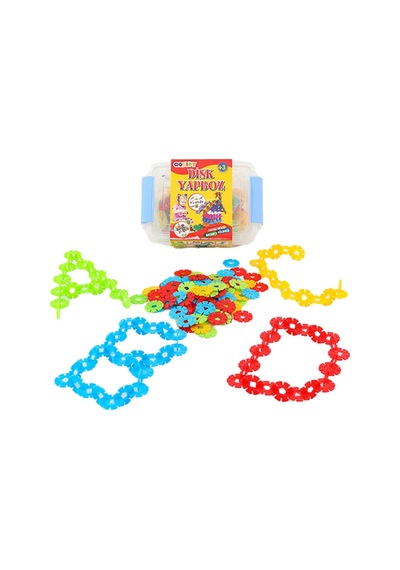 Disk Yapboz 240 Parça Renkli Birleştirmeli Yapı-şekil Oyuncağı Puzzle Eğitici Blok Seti Saklama Kaplı