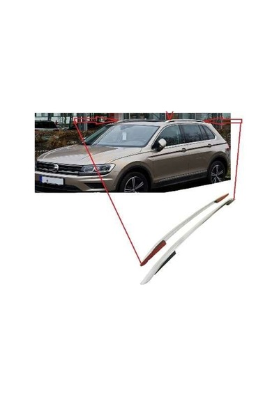Volkswagen Tiguan 2016 Sonrası Tavan Çıtası Gümüş
