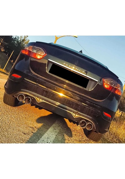 Renault Fluence Uyumlu Makyajlı Sağ Sol Çift Çıkışlı Arka Ek Plastik