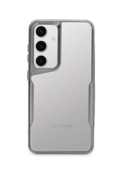 Samsung Galaxy Uyumlu A35 5g Kılıf Boyi Silikon Kapak - Gümüş İtdark1943