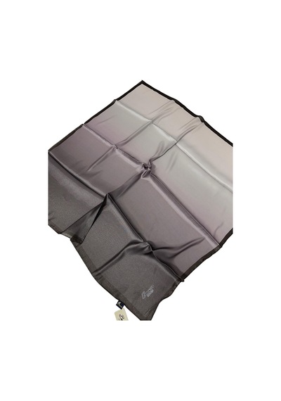 Berussa Hibrit Desenli Kristal Eşarp - 04683 - 90 X 90 / Gri - Haki Gri - Haki