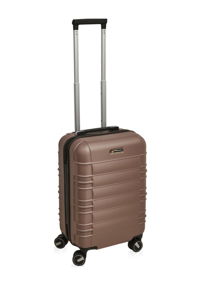 Hoffmannss Travel Star Kabin Boy Abs Valiz - Platin - 57x37x23 Cm Çok Renkli