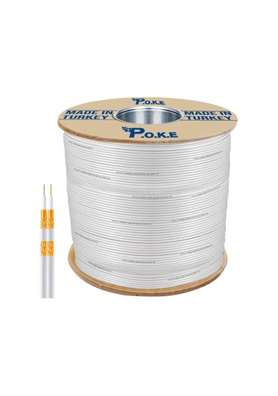 Anten Kablosu Rg58/u4 Mini Çiftli Gold 500m Poke Pk-1067