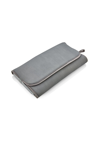 Tezgah Üstü Bulaşıklık Bulaşık Kurutma Matı Süzgeci Katlanır Plastik Sepeti Kurulama Bezi Örtüs Gri