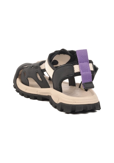 Siyah Cırtlı Hafif Unisex Çocuk Spor Sandalet 25y614 F Siyah