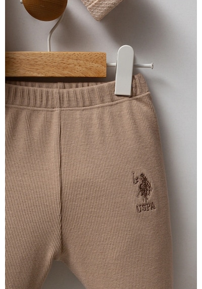 U.S. Polo Assn.  Erkek Bebek 2li Takım - Bej  Bej
