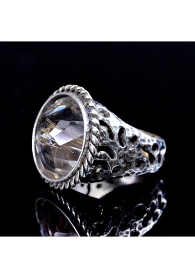 Gerçek Doğal Safir Taşlı Erkek Yüzük, Vintage Yüzük, 925 Ayar Gümüş Yüzük Gümüş