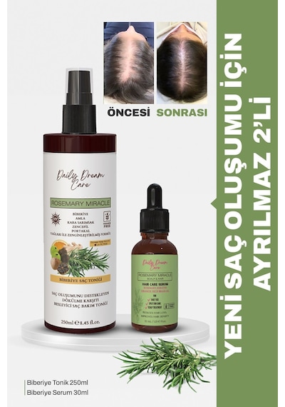 Daily Dream Care Hızlı Saç Uzatma Biberiye Serum + Biberiye Tonik Seti