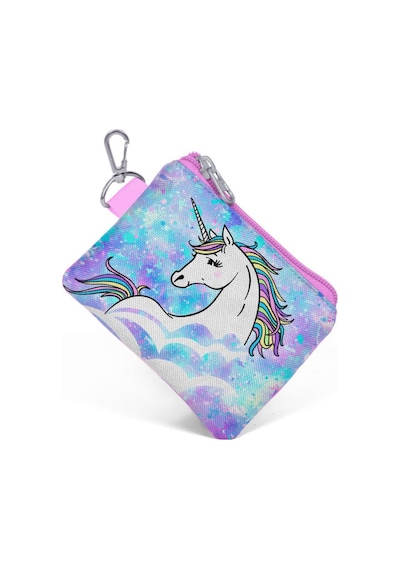 Coral High Mavi Unicorn Bozuk Para Çantası