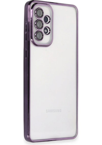 Cosmotex Newface Samsung Galaxy Uyumlu  A33 5g Kılıf Razer Lensli Silikon - Mor