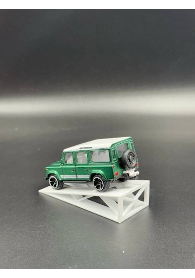 1:64 Ölçek Beyaz Araba Rampası