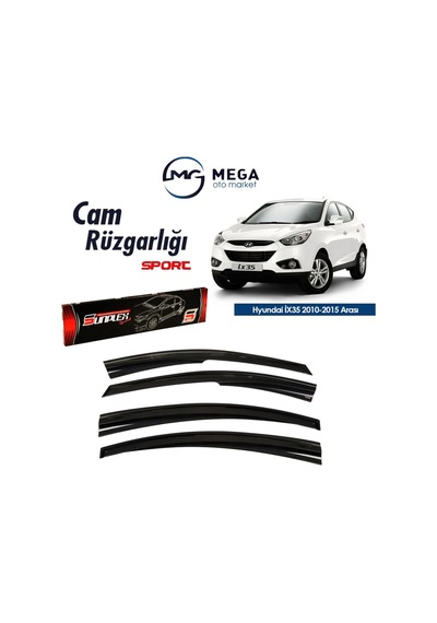 Hyundai Ix35 2010-2015 Arası Mugen Tip Cam Rüzgarlık Sunplex