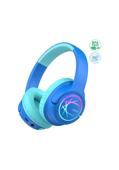 Gürültü Önleyici Ses Sınırlı 60 Saat Oynatma Süreli Bluetooth Çocuk Kulaklığı Mavi Bth 1 Çok Renkli
