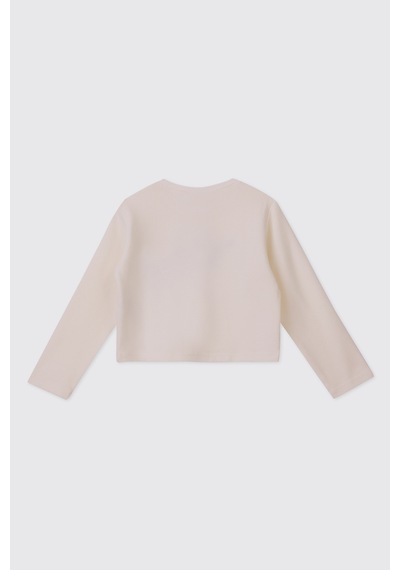 Panço Kız Çocuk Ekru-lila Sweatshirt 2521gk08064 Krem Panço Kız Çocuk Ekru-lila Sweatshirt 2521gk08064 Krem