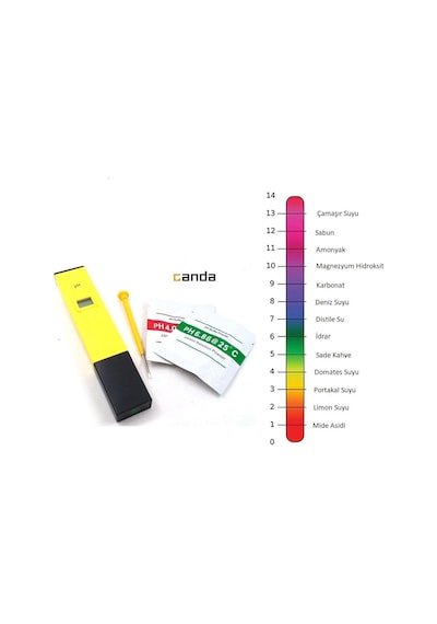 Candagrup Dijital Ph Metre Su Sıvı Akvaryum Ph Ölçer Kalibrasyon Hediyeli 430459422