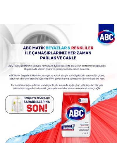 Deterjan Matik Beyazlar & Renkliler 6 Kg