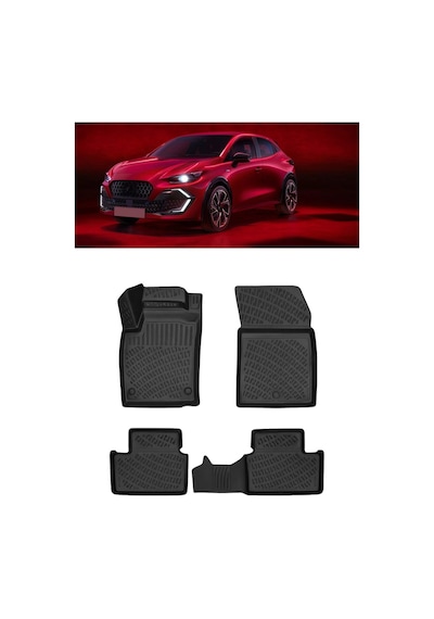 Renault Clio 6 2026 Ve Sonrası 3d Havuzlu Paspas Siyah