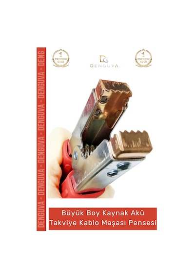 Takviyepensesi Güçlü Yaylı Yüksek Performanslı Büyük Boy Akü Artı Eksi Takviye Kablo Maşası Pensesi