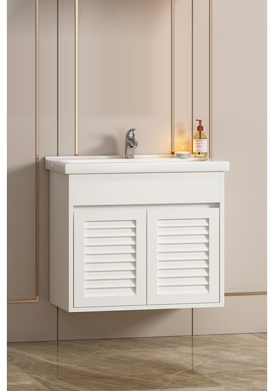 Çuha 65 Cm Beyaz Mdf Panjurlu Asma Banyo Alt Dolabı Beyaz Çuha 65 Cm Beyaz Mdf Panjurlu Asma Banyo Alt Dolabı Beyaz