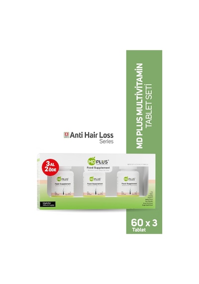 Hair Multivitamin 60 Tablet 3'lü Avantaj Paket Biotin Saw Palmetto Ginseng İçerikli